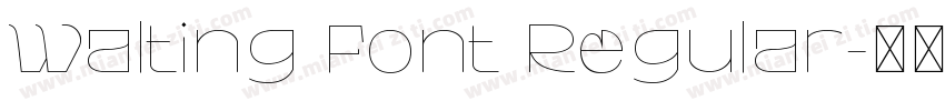 Walting Font Regular字体转换